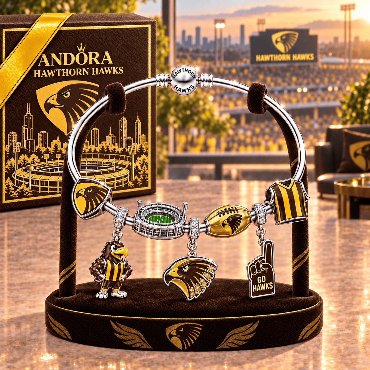 HTH Silver Charm Bracelet Set TMH