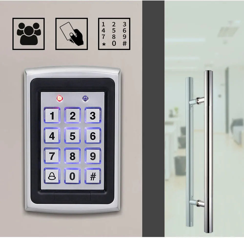 Metal Backlight 125khz RFID Proximity Card Reader Access Control System Smart Lock Access Controller Smart Keypad Lock